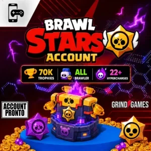 Brawl Stars Account 70K Trofei / Tutti i Brawler / 22+ Hypercharges
