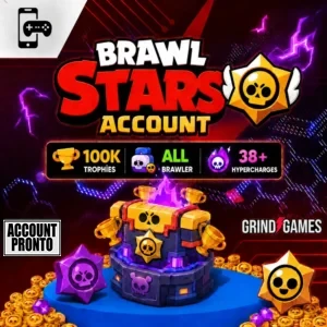 Brawl Stars Account 100K Trofei / Tutti i Brawler / 38+ Hypercharges