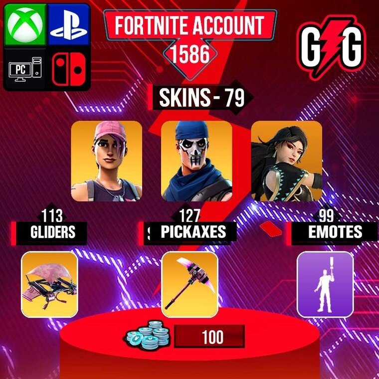 Fortnite OG Account – 79 Skins | Rose Team Leader | Warpaint | Era
