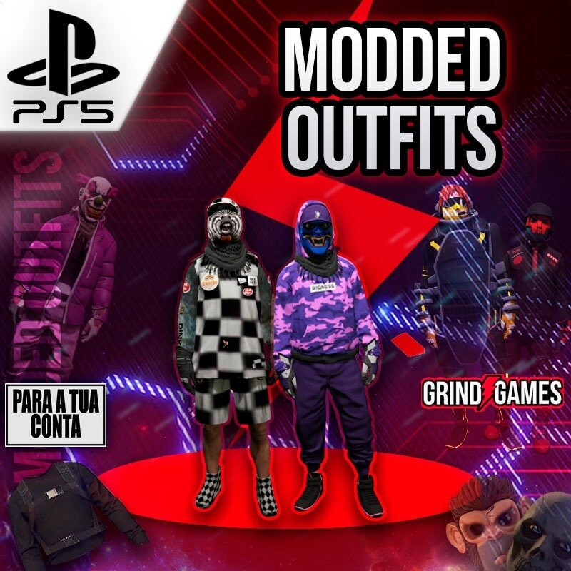 Trajes modificados PS5 para a tua conta