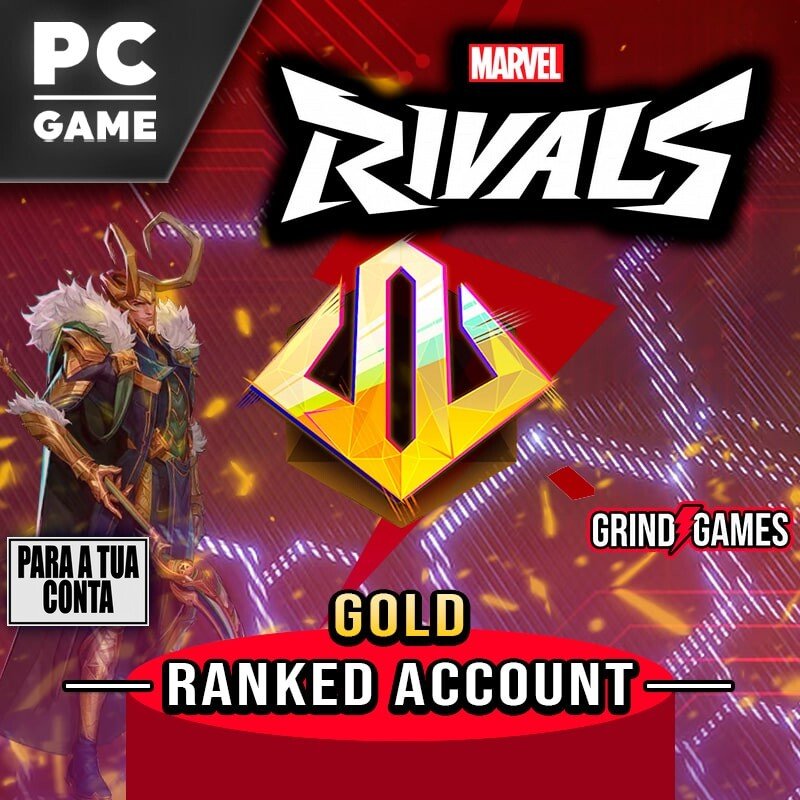 Oferta de conta de classificação Ouro Marvel Rivals.