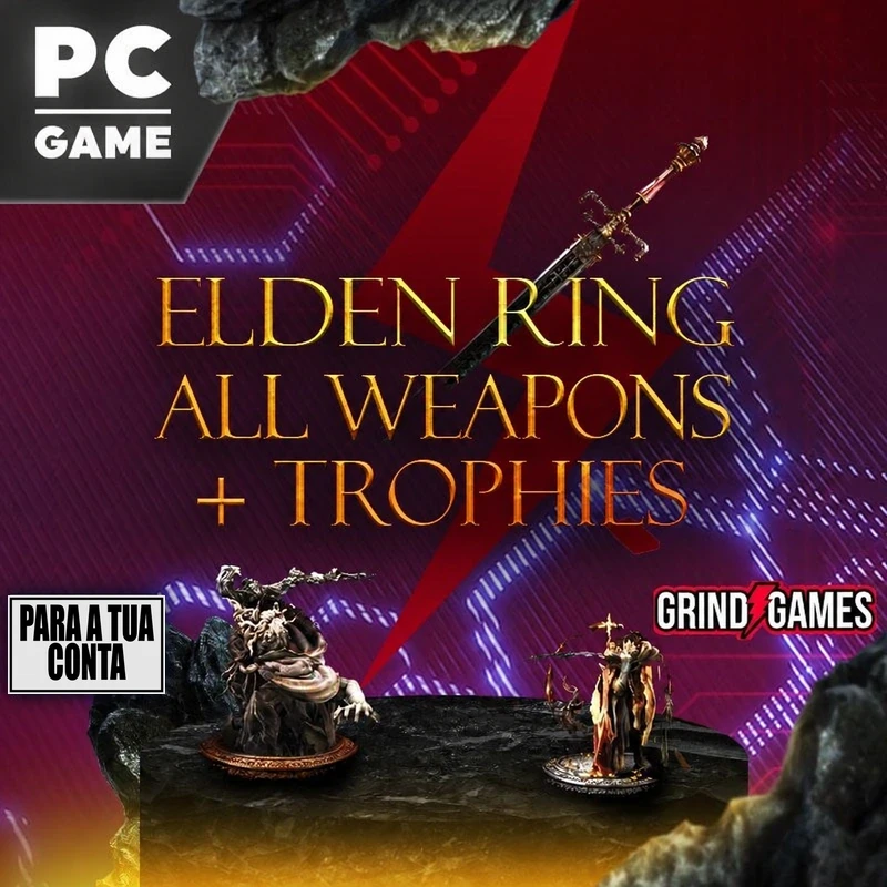 Elden Ring Todas as armas e troféus PC