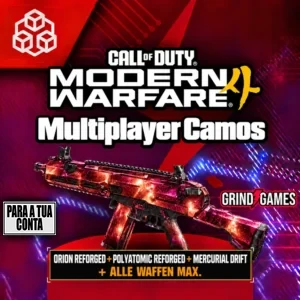 CoD MW4 Orion Reforged + Polyatomic Reforged + Mercurial Drift boost de camuflagem + todas as armas maximizadas