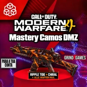 CoD MW4 Ripple Tide + Chiral boost de camuflagem + todas as armas maximizadas