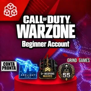 Conta Warzone — Beginner — Camuflagem Arclight + 5 armas no máximo